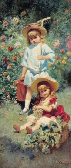 Konstantin Makovsky Children of the Artist, Germany oil painting art
